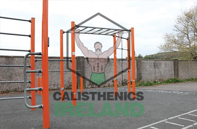 Street workout gym in Blarney, Cork, featuring outdoor calisthenics equipment for public bodyweight and functional training