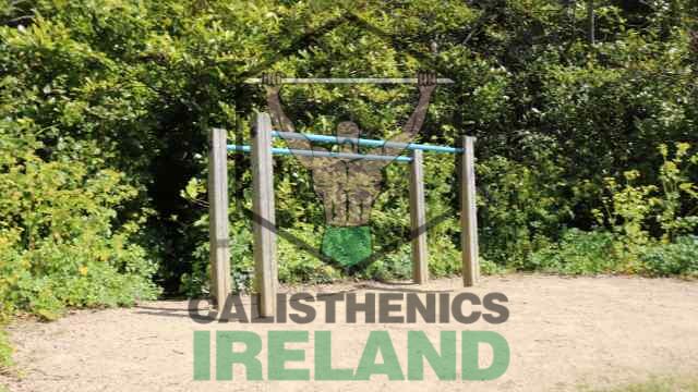 Calisthenics park at Cabinteely Park in Dublin with outdoor workout equipment for strength training