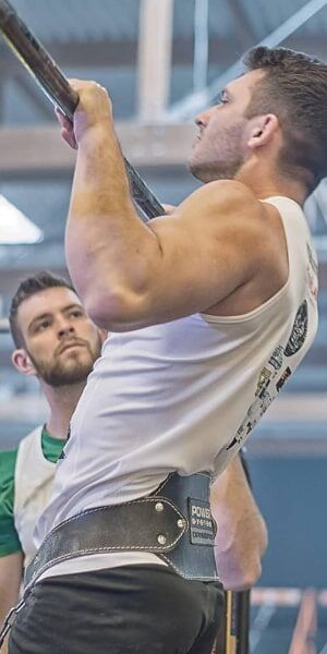 Ivan from Calisthenics Ireland judging an international calisthenics competition held in Germany