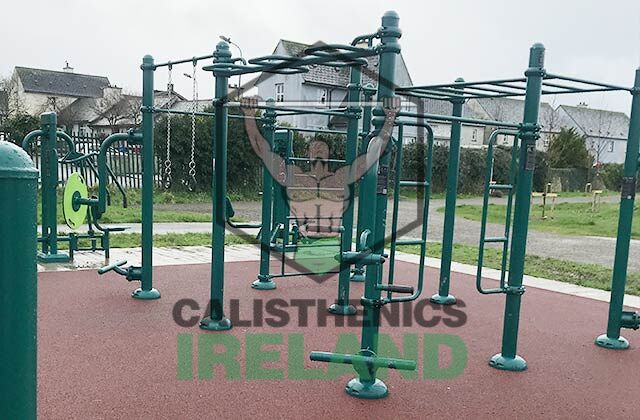 Street workout park in Dungarvan, Waterford, set up for bodyweight movement, balance training, and freestyle calisthenics