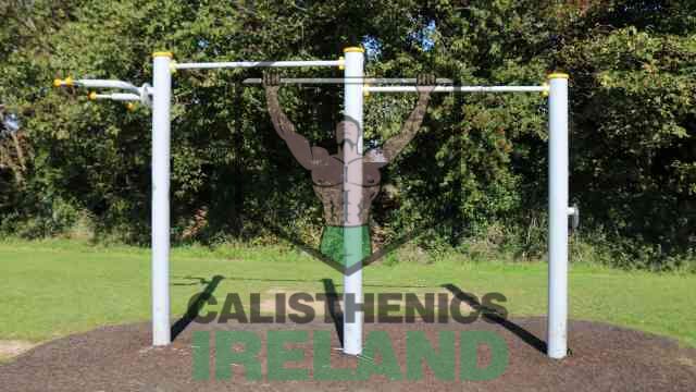 Pull-up bar station at Marlay Park outdoor gym in South Dublin for strength and calisthenics training