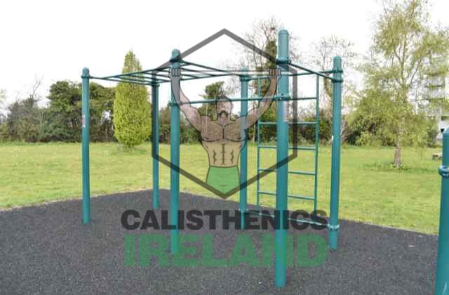 Monkey bar station at Millennium Park in Dublin for bodyweight and functional training