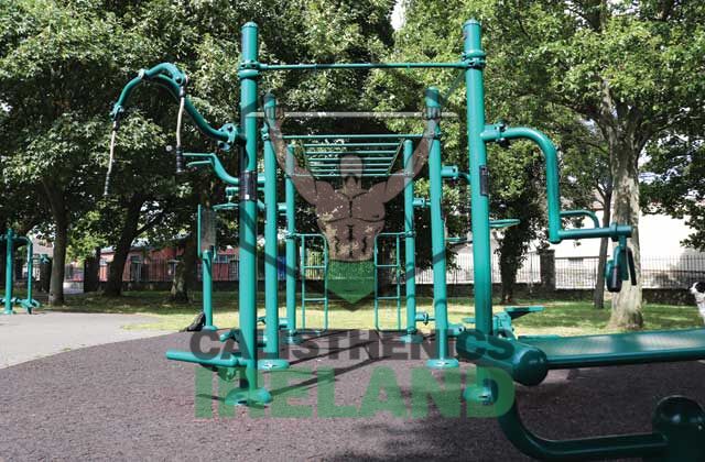 Outdoor workout equipment for calisthenics and bodyweight training in Phibsborough, Dublin city
