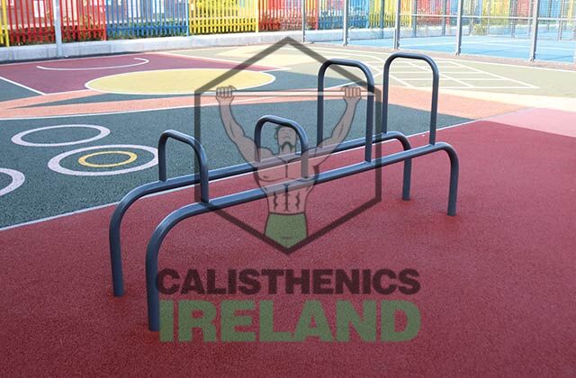 Street workout park in Ballinteer, South Dublin, featuring outdoor calisthenics bars for bodyweight and functional fitness training