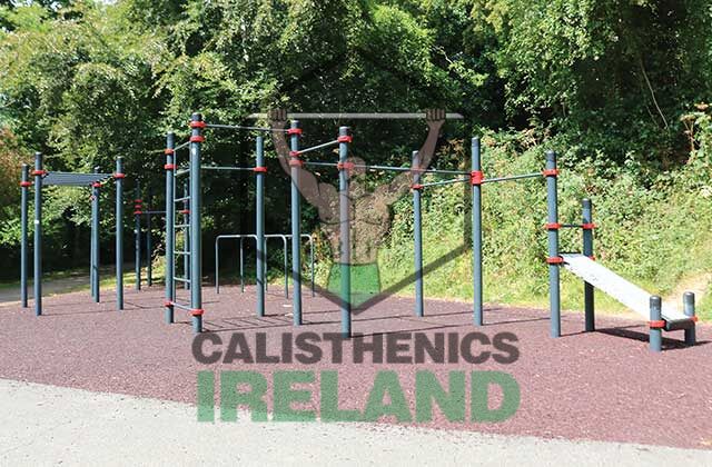 Street workout park at Cork Great in Bray, Dublin, equipped with outdoor calisthenics bars for bodyweight and functional fitness training