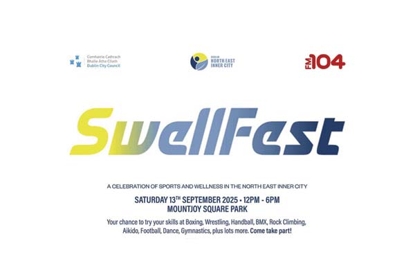 Swellfest 2025 in Dublin, a community fitness event with outdoor calisthenics activities