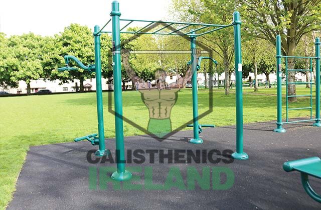 Monkey bars at Tory Top Park in Cork, designed for outdoor calisthenics and functional fitness training